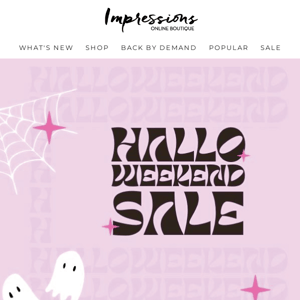 Nothing scary about this sale! Up to 75% off hundreds of styles!
