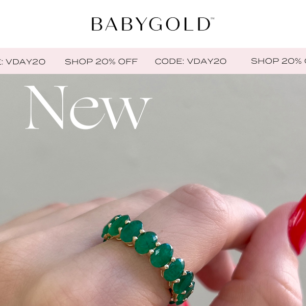 New Arrival 💚 Emerald Eternity Band + 20% Off