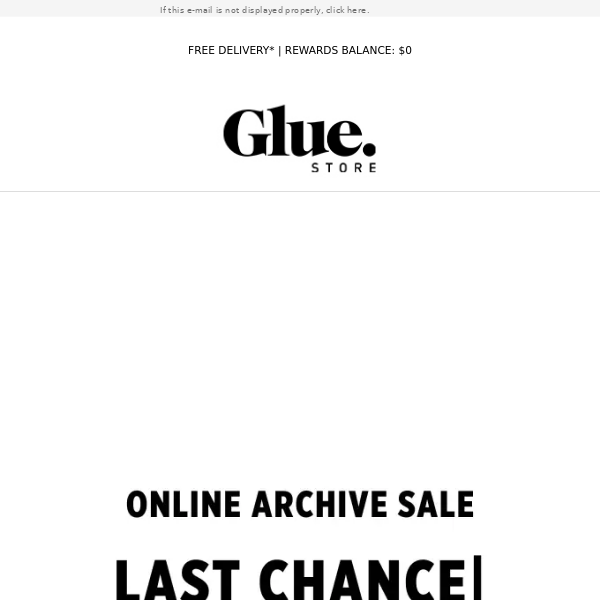 Don't let the Archive Sale slip away.