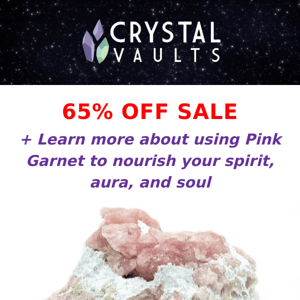 Pink Garnet Sale >> Nourish Your Soul << LIMITED!!