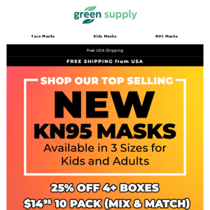 😷Best Selling New KN95 Masks for Kids and Adults!