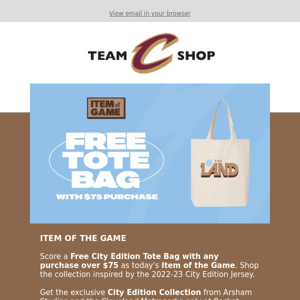 Free Tote with $75 Purchase