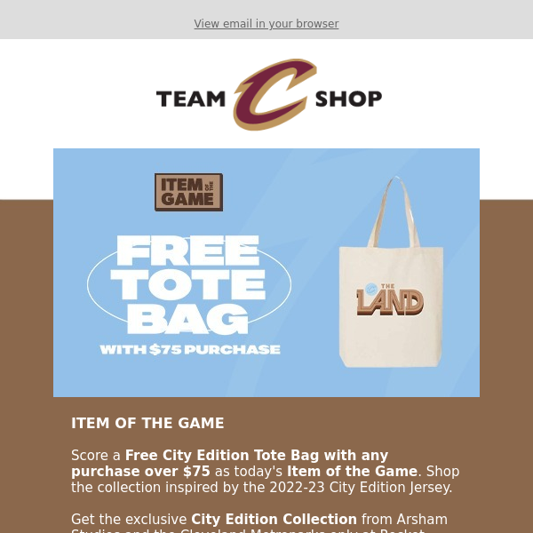 Free Tote with $75 Purchase