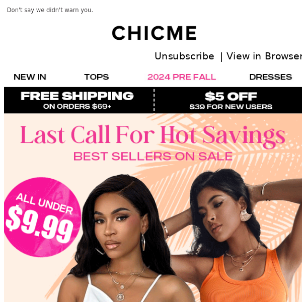 Chic Me - Latest Emails, Sales & Deals