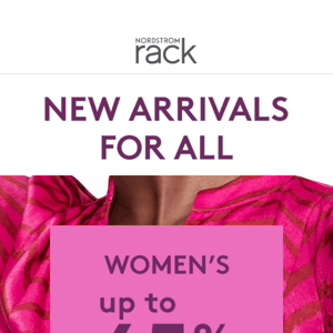 Women's new arrivals up to 65% off