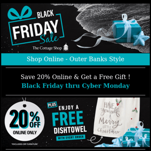 Black Friday Online Deals - Outer Banks Style! 🌊
