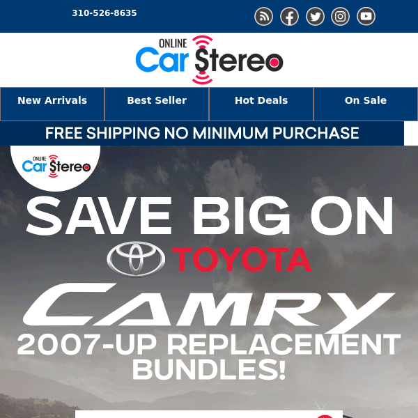 Save Big on Toyota Camry 2007-Up Replacement Bundles!