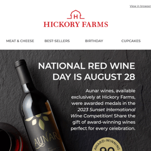 National Red Wine day is less than a week away!