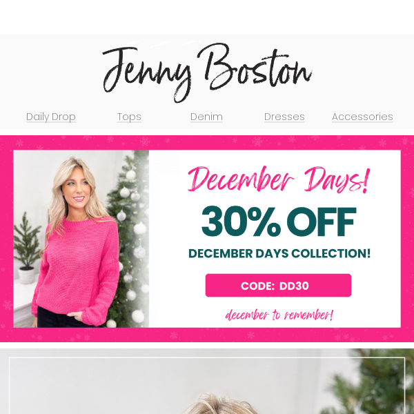 30% OFF DECEMBER DAYS!! 🎄❤️