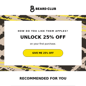 Congrats! You got an upgrade: 25% off