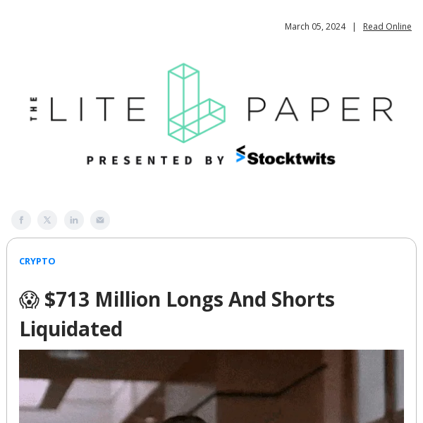 😱 $713 Million Longs And Shorts Liquidated