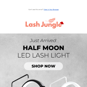 JUST IN: Half moon LED Lash Light ✨