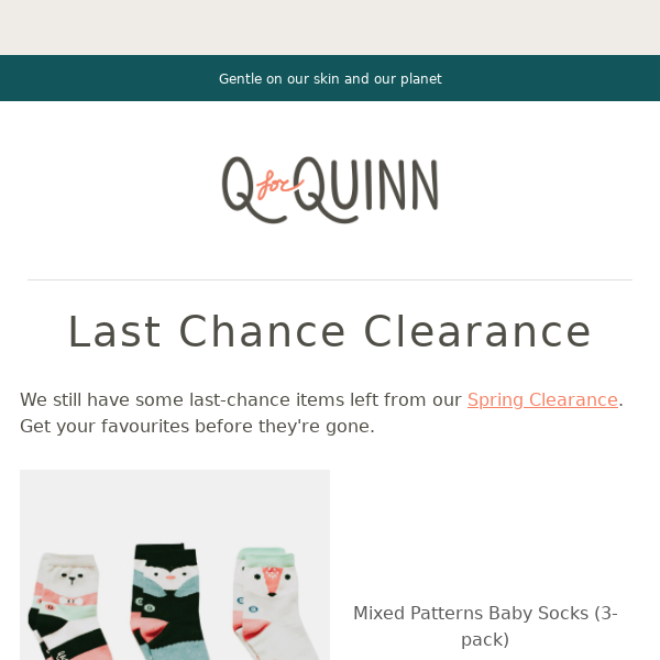Spring Clearance - Last Chance!