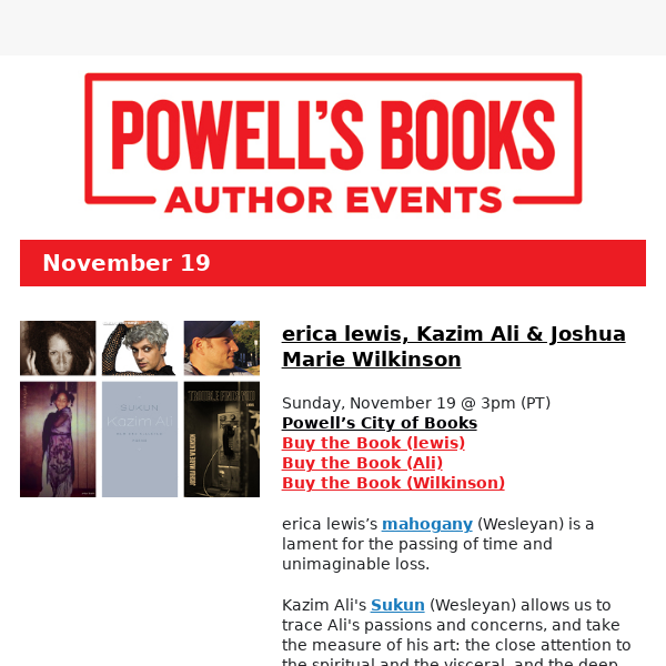 Powell’s Author Events: Schuyler Bailar, Terry Brooks, and more