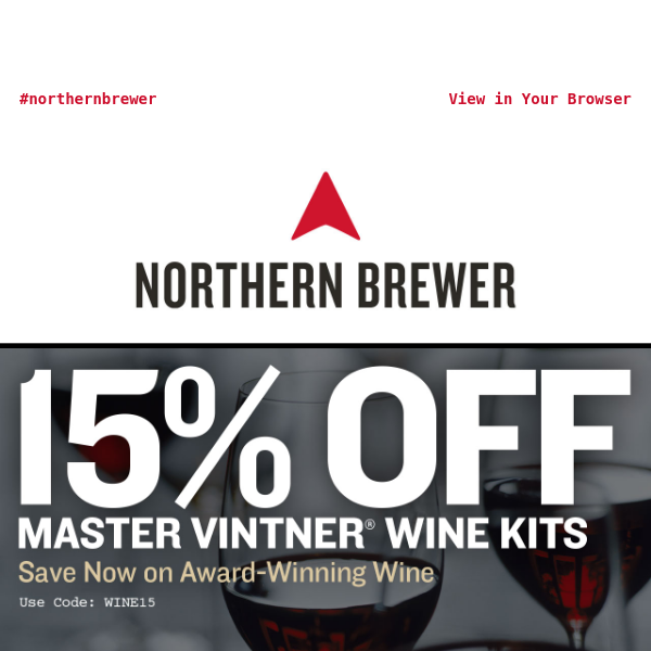 Winemakers Rejoice: 15% Off ALL MV Kits!