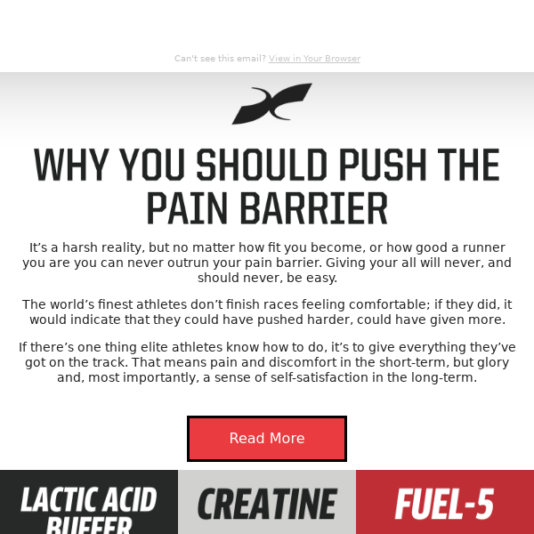 Why you should push the pain barrier