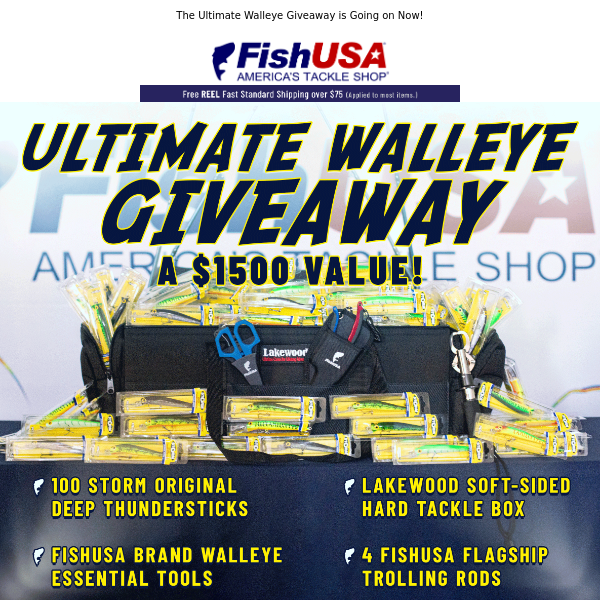 Enter to Win 100 Lures and a Lakewood Tackle Box!!