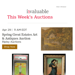 Featured Sales: Antiques, Old Master & Asian Works of Art