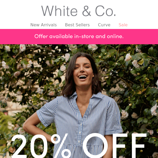 Final Hours to SAVE 20% on Dresses & Skirts 