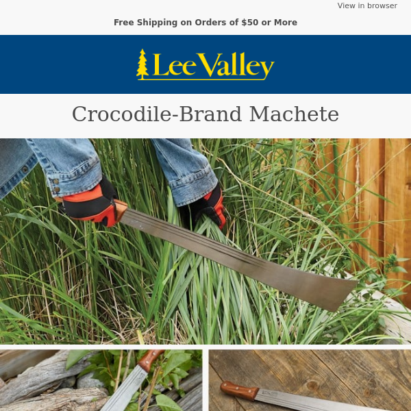 Crocodile-Brand Machete – An Excellent Tool for Tough Yard Work