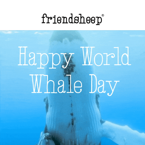 Happy World Whale Day! 🐳 Take 20% OFF our Ocean Collection