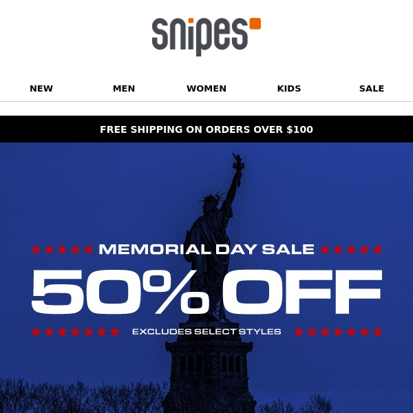 Memorial Day Sale Up To 50% Off Ends Soon!