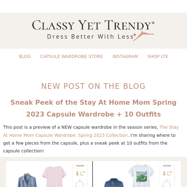 Sneak Peek of the Stay At Home Mom Fall 2023 Capsule Wardrobe + 10 Outfits  - Classy Yet Trendy