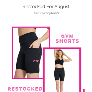 RESTOCK - Shorts, Cropped, Elevate  💘