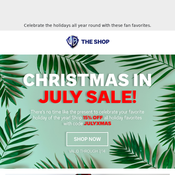 Shop 15% OFF The Christmas In July Sale! 🎁