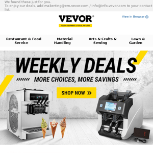 Weekly Deals! More choices, more savings.