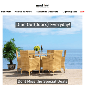 Patio Sale- Outdoor Sofa Sets From $349, Garden Decor From $31 & More