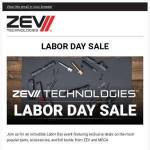 ZEV // LABOR DAY EVENT