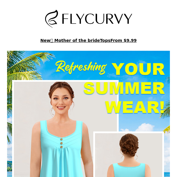 FlyCurvy, Refreshing Your Summer Wear!  💚