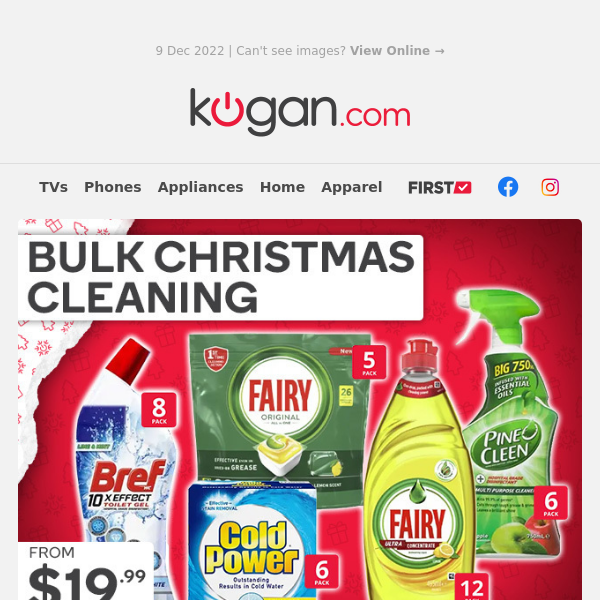 🧽 Bulk Christmas Cleaning Supplies from $19.99!