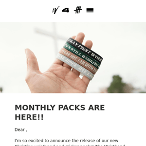 75% Off Our January Sticker & Writsband Packs!