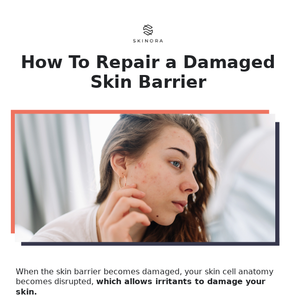 How To Repair a Damaged Skin Barrier