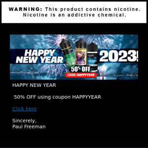 Happy new year! 50% off using coupon HAPPYYEAR