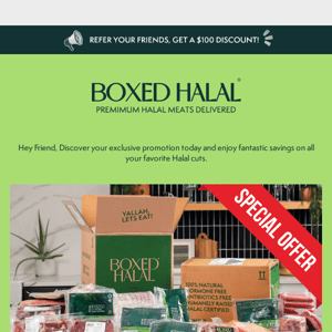 Savor the Savings: Save Big on Quality Halal Meats: $100 Off for New Subscribers 🤭