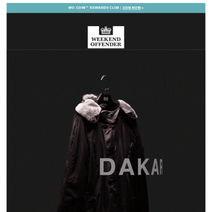 NEW | 'DAKAR' Garment Dyed Cold Weather Parka