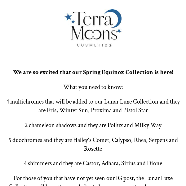 Our Spring Equinox Collection is here!