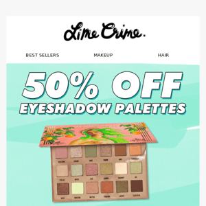 Friday Deal: 50% OFF EYESHADOW PALETTES 👀