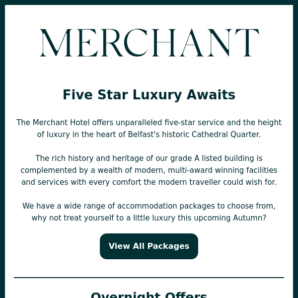 Five Star Luxury Awaits