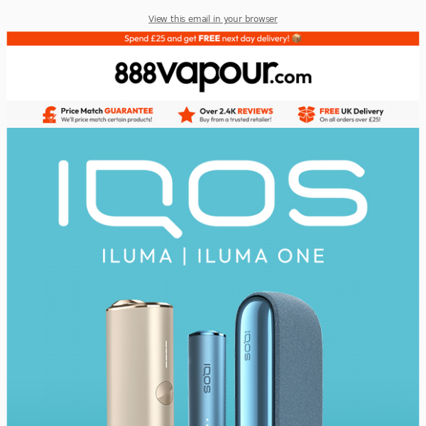 Get the NEW IQOS Iluma & Iluma One first from 888 Vapour!