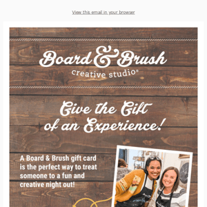 🔨 Give the gift of an experience!