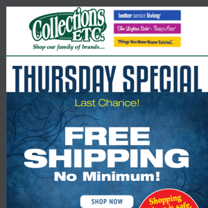 Last Call For Special Thursday Deal