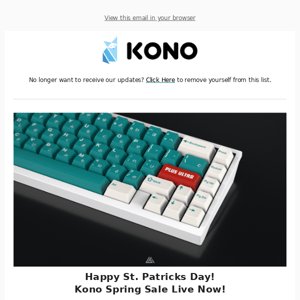 Happy St. Patrick's Day! Spring Sale Live! - Kono Store