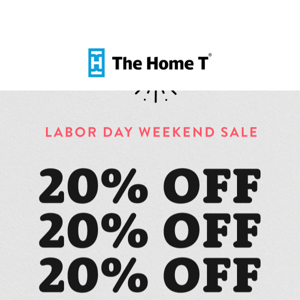 20% Off All Weekend Long 🎆