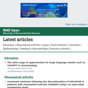 Our latest articles are online and ready to read!