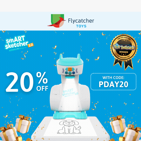 Prime Your Creativity with 20% Off 🤩 - Flycatcher Toys