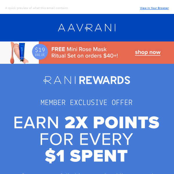 Double Points Promo: Earn More with AAVRKRANI's Fall Skincare Lineup 🍁